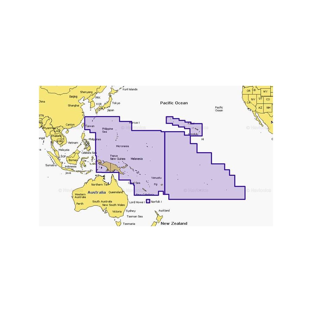 MSD 34XG PACIFIC ISLANDS & JAPAN NAVIONICS